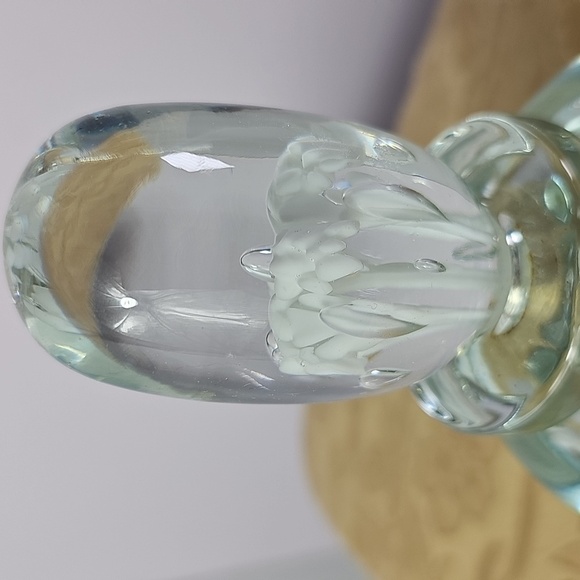 Vintage Perfume bottle with stopper art glass unmarked - Picture 3 of 8